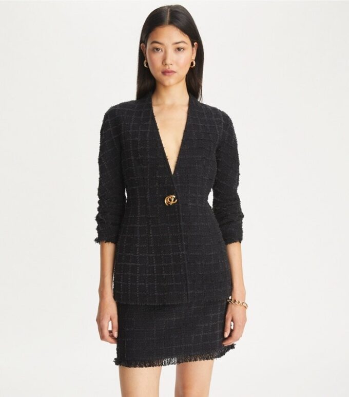Chaqueta slim de tweed Chaqueta slim de tweed
