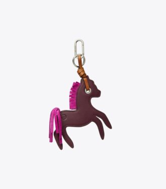 Colgante de cuero con forma de caballo
