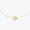 Colgante doble anillo Icon Pavé