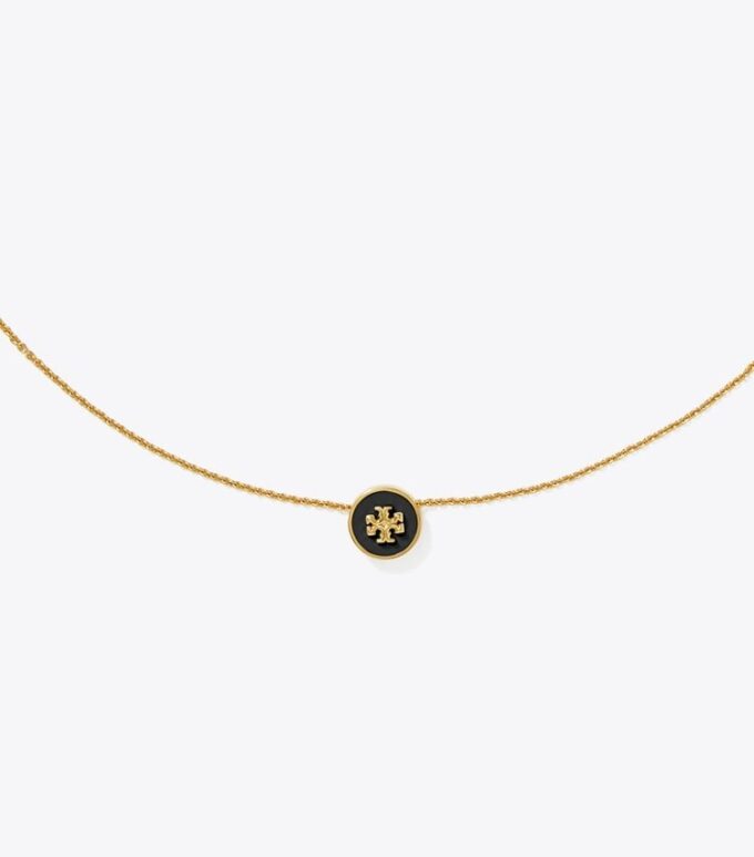 Collar con colgante esmaltado Icon