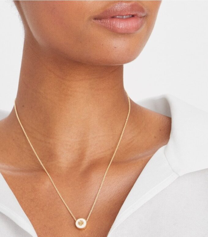 Collar con colgante esmaltado Icon