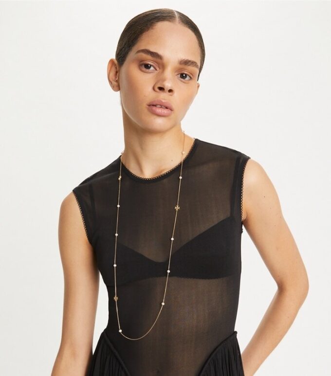 Collar largo de perlas Moondance