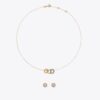 Conjunto de collar y aretes Icon Pavé