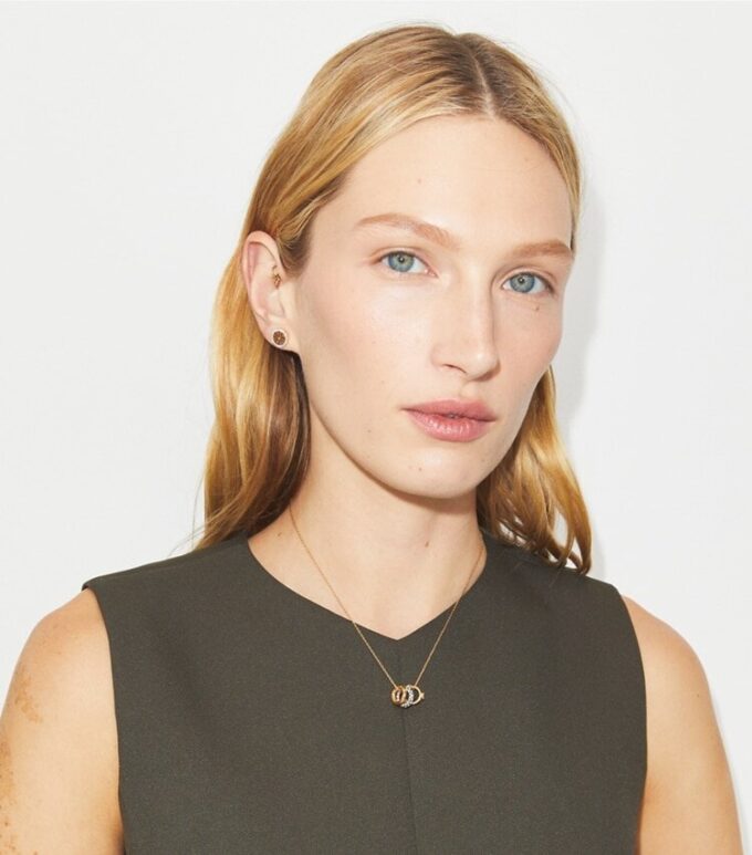 Conjunto de collar y aretes Icon Pavé
