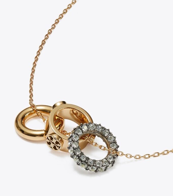 Conjunto de collar y aretes Icon Pavé