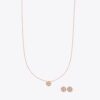 Conjunto de regalo con collar y aretes Miller Pavé