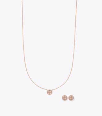 Conjunto de regalo con collar y aretes Miller Pavé Conjunto de regalo con collar y aretes Miller Pavé