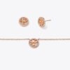 Conjunto de regalo con collar y aretes Miller Pavé