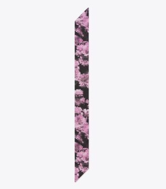 Corbata de seda con estampado Pixel Flower