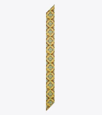 Corbata de seda con monograma mosaico a doble cara