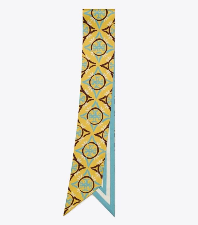 Corbata de seda con monograma mosaico a doble cara Corbata de seda con monograma mosaico a doble cara