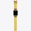 Correa con doble remache para Apple Watch®, piel amarilla Correa con doble remache para Apple Watch®, piel amarilla