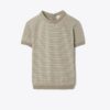 Cuello alto de nylon a rayas