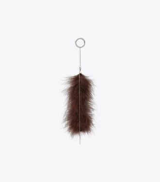 Dije para bolso con plumas