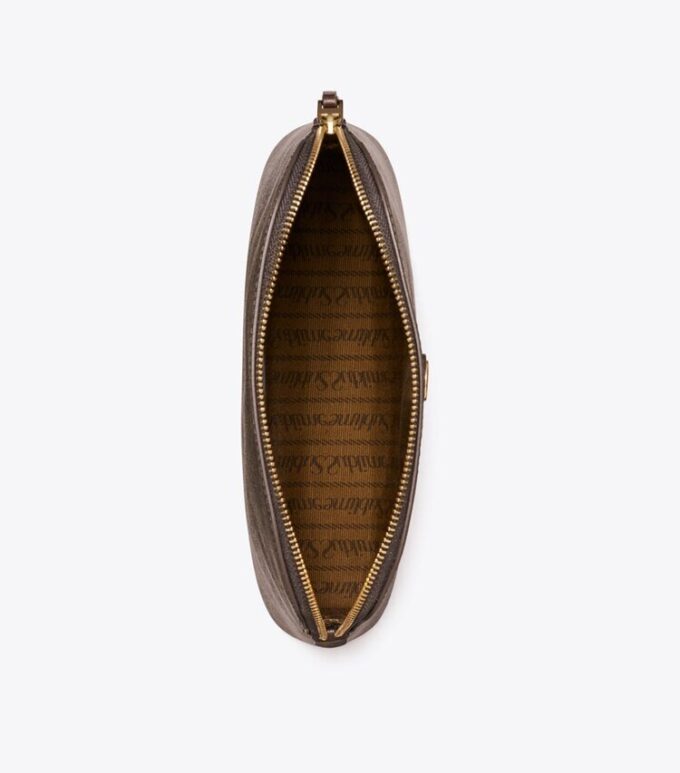 Estuche cosmético con forma de cúpula de lona recubierta con T Monogram Estuche cosmético con forma de cúpula de lona recubierta con T Monogram