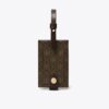 Etiqueta para equipaje de lona recubierta con T Monogram Etiqueta para equipaje de lona recubierta con T Monogram