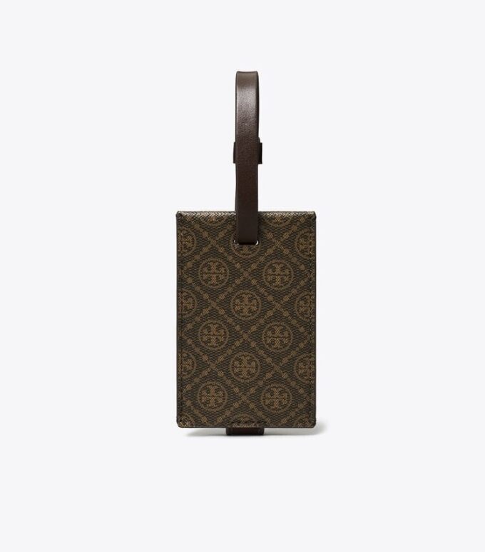 Etiqueta para equipaje de lona recubierta con T Monogram Etiqueta para equipaje de lona recubierta con T Monogram