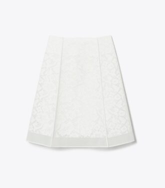 Falda de encaje con cordones