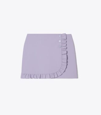 Falda de golf elástica con volantes
