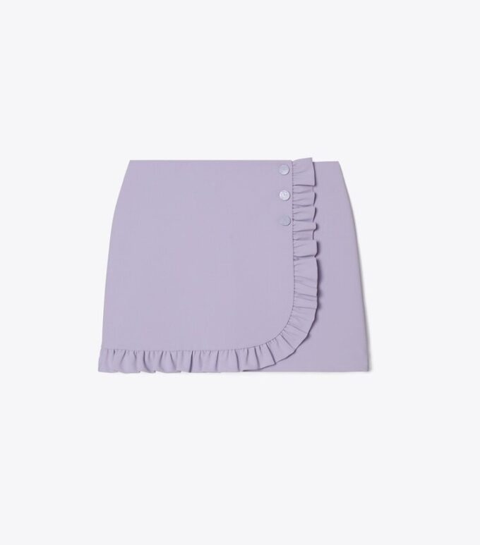 Falda de golf elástica con volantes Falda de golf elástica con volantes