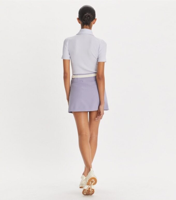 Falda de golf elástica con volantes Falda de golf elástica con volantes