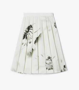 Falda de sarga estampada