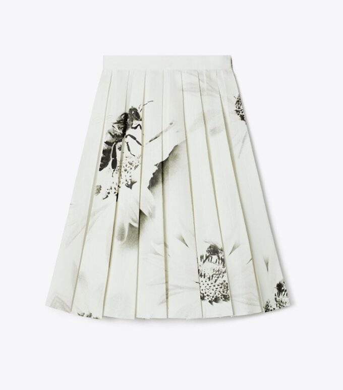 Falda de sarga estampada