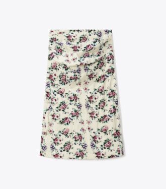 Falda de terciopelo de algodón estampada Falda de terciopelo de algodón estampada