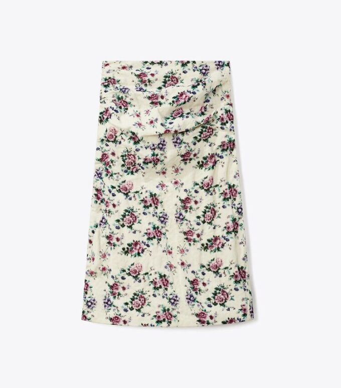 Falda de terciopelo de algodón estampada Falda de terciopelo de algodón estampada