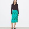 Falda de viscosa jacquard