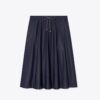 Falda midi de nylon con cordón Falda midi de nylon con cordón