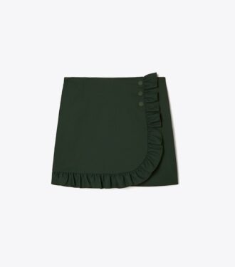 Falda pantalón con volantes Tech Twill