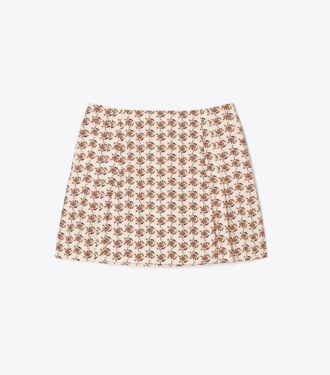 Falda pantalón de popelín estampada