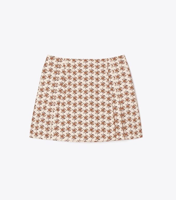 Falda pantalón de popelín estampada Falda pantalón de popelín estampada