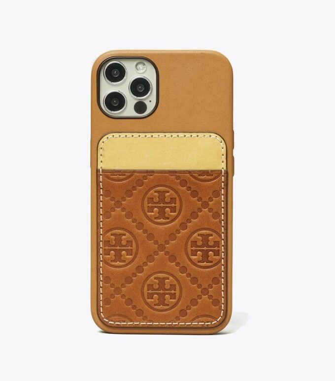 Funda para teléfono con bolsillo para tarjetas T Monogram
