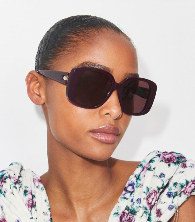 Gafas de sol cuadradas oversize perforadas