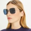 Gafas de sol Eleanor oversize de metal cuadradas