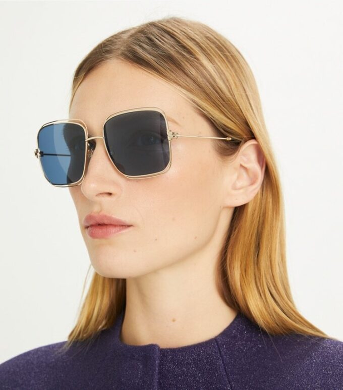 Gafas de sol Eleanor oversize de metal cuadradas