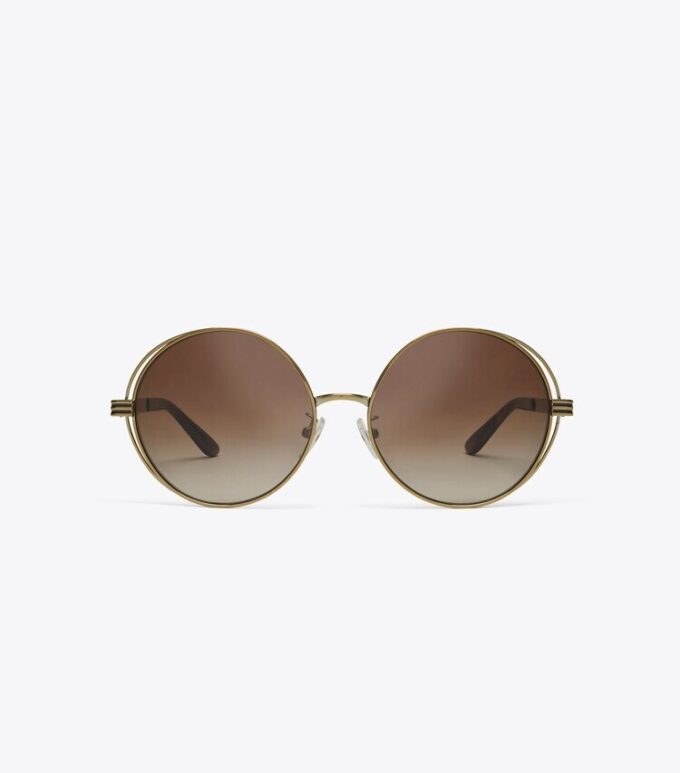 Gafas de sol redondas Kira Stripe Open-Wire