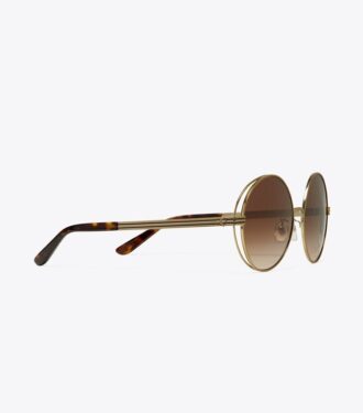 Gafas de sol redondas Kira Stripe Open-Wire