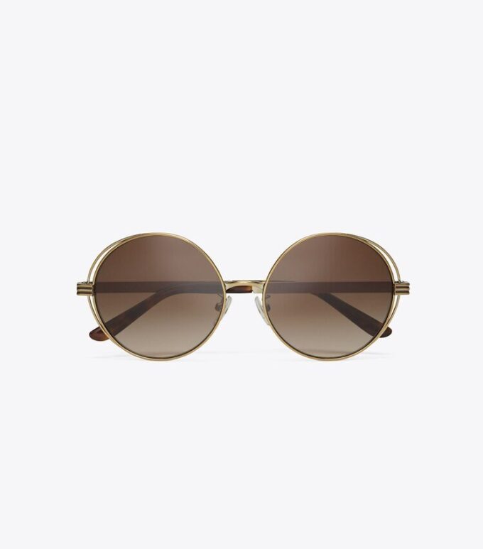 Gafas de sol redondas Kira Stripe Open-Wire