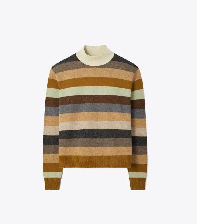 Jersey de cuello alto de lana merino Jersey de cuello alto de lana merino
