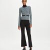 Jersey de cuello alto jacquard Jersey de cuello alto jacquard