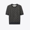 Jersey de cuello redondo jacquard Jersey de cuello redondo jacquard