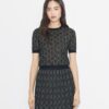 Jersey de cuello redondo jacquard Jersey de cuello redondo jacquard