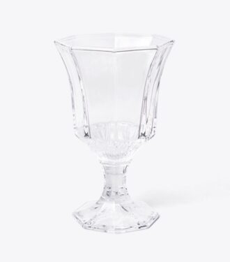 Juego de 4 copas de vino de vidrio prensado