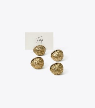 Juego de 4 tarjeteros Walnut