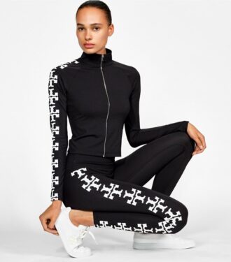 Sudadera con cremallera y logotipo reflectante de nylon