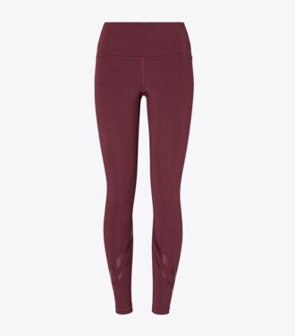 Leggings de compresión de talle alto con bolsillos laterales y diseño chevron