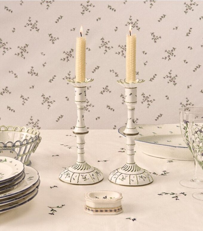Mantel cuadrado bordado Jolie Fleur